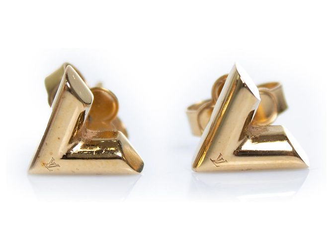 Louis Vuitton, Essential V Stecker-Ohrringe in Gold Golden