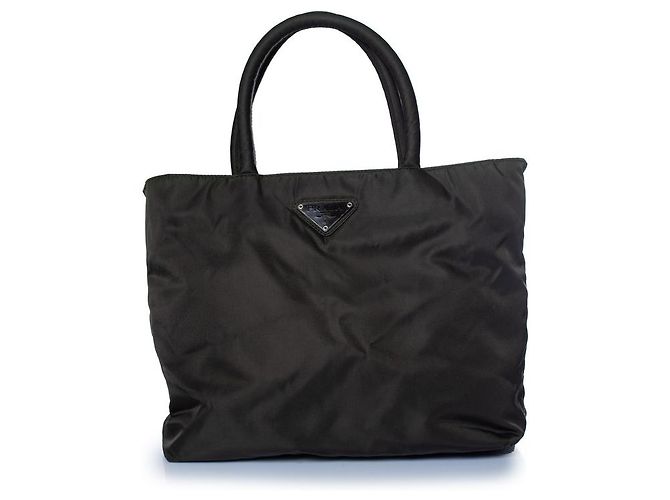 Prada, vintage Mini-Handtasche aus Nylon in Dunkelgrün