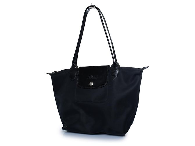 Longchamp, mala tote mini depose preta Preto