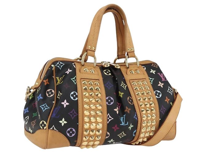 Borsa LOUIS VUITTON Monogram Multicolor Courtney MM 2way Nera M45642 Auth 163673SAV Nero