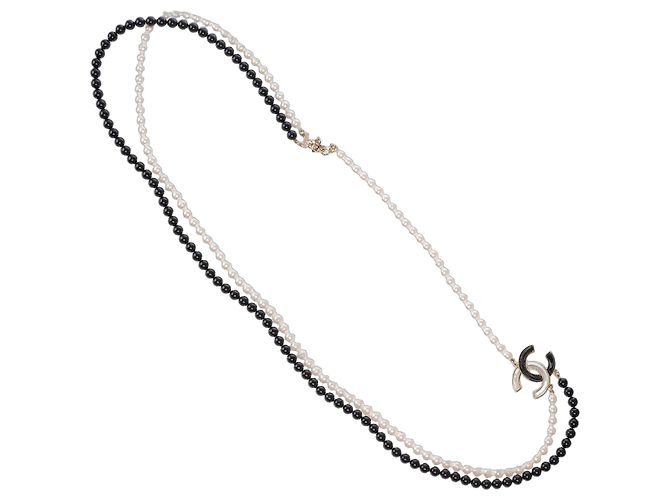 CHANEL CC Schmuck aus schwarzer Perle - 103827
