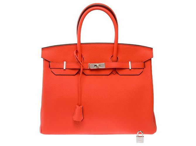 Hermès Borsa HERMES Birkin 35 in Pelle Arancione - 103819
