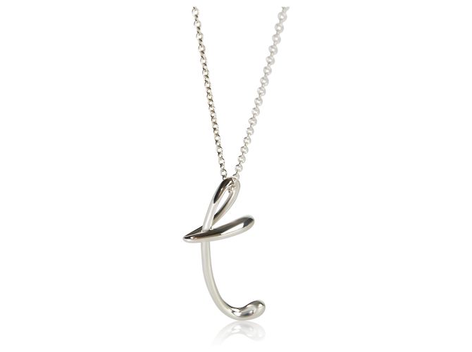 Pendente Elsa Peretti Initial T in argento sterling Tiffany & Co.