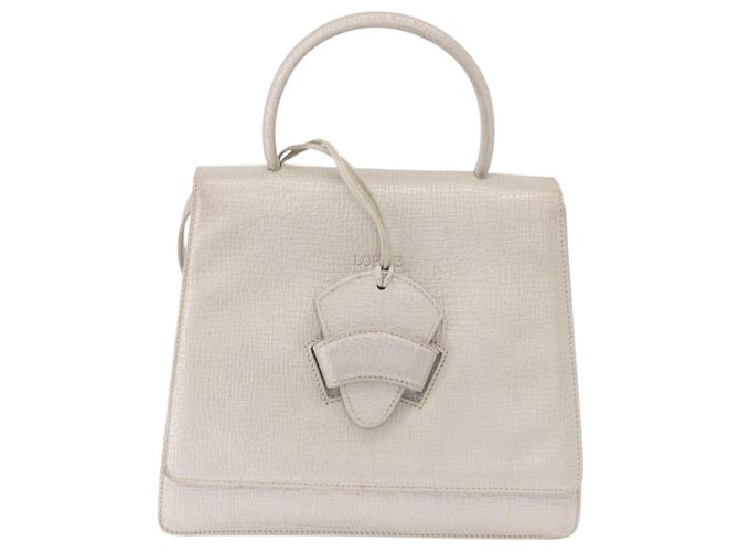 Loewe Barcelona Top handle Leather Prata