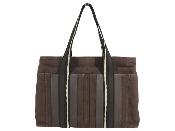 Hermès Sac Cabas HERMES Troca Horizontal MM Marron