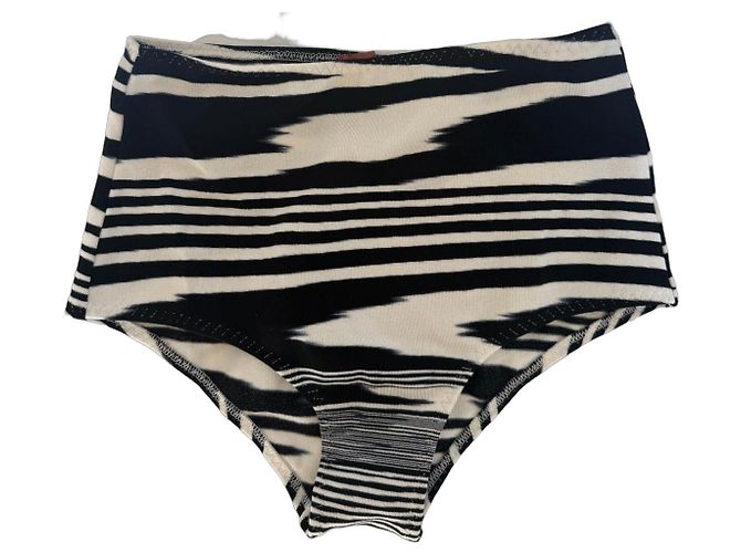 Biquíni Missoni com estampado Zigzag Preto Branco