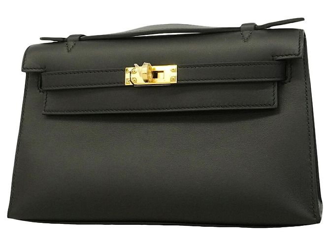 Hermès Sac à main Hermes Pochette Kelly Swift Noir