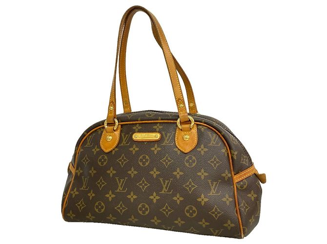 Borsa a tracolla Louis Vuitton Monogram Montorgueil PM Marrone