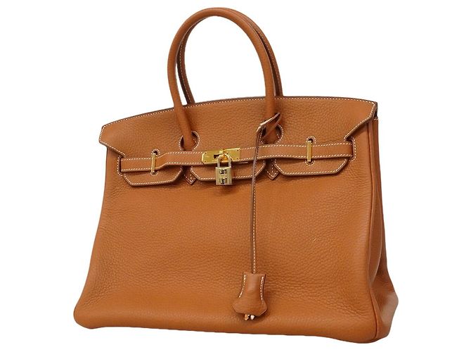 Hermès Borsa Hermes Birkin 35 Barenia Faubourg Rosso