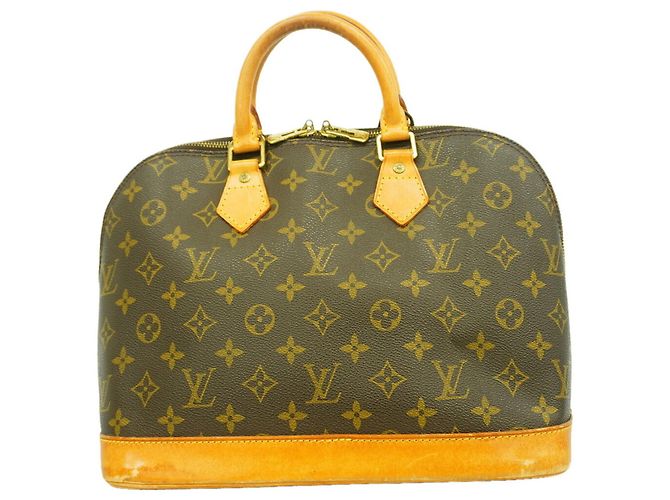 Louis Vuitton Alma Monogram Handtasche Braun
