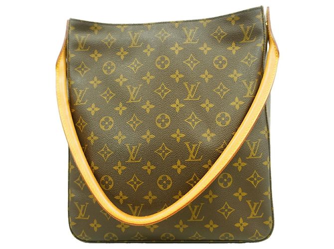 Bolsa de Ombro Louis Vuitton Monogram Looping GM Marrom
