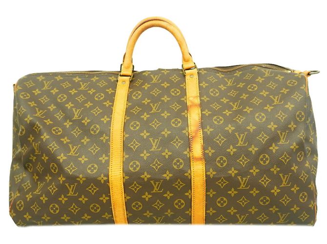 Louis Vuitton Boston Monogram Keepall Bandoulière 60 Marrone