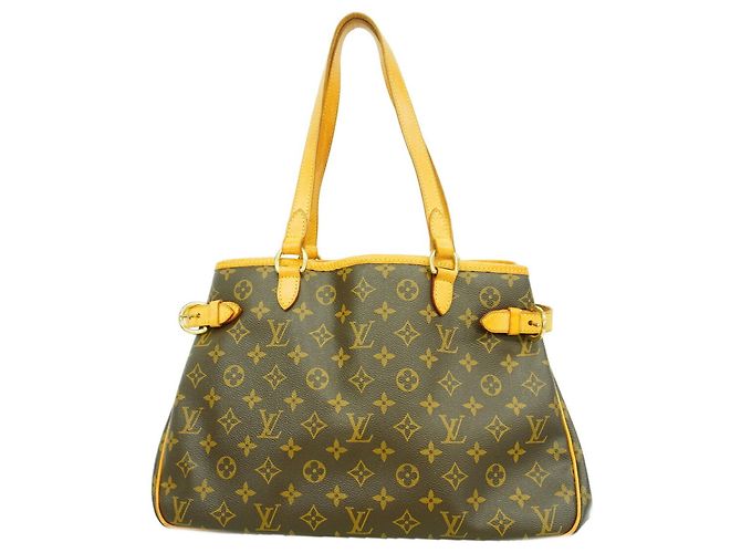 Sac cabas horizontal Louis Vuitton Monogram Batignolles Marron