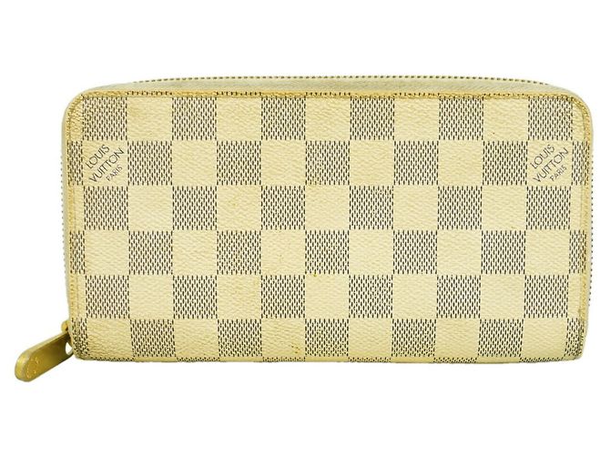 Cartera Zippy Louis Vuitton Damier Azur Blanco