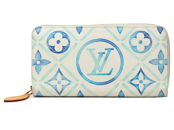 Portefeuille Long Zippy Louis Vuitton Monogram Tiles By The Pool Bleu