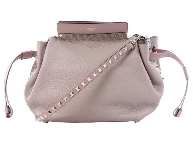 Sac crossbody Valentino Garavani Rockstud en cuir Rose 