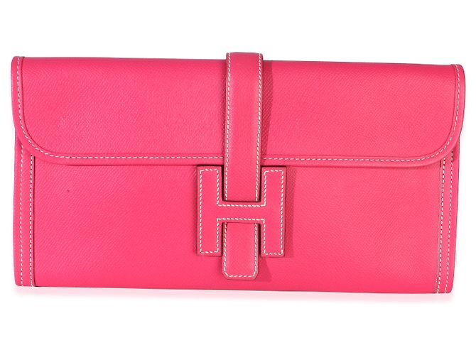 Hermès Rose Tyrien Epsom Jige Elan 29 Rosa