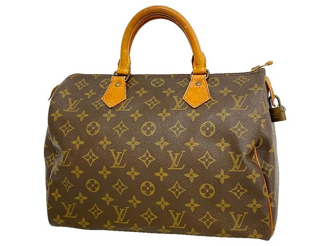 Borsa Louis Vuitton Monogram Speedy 30 Marrone
