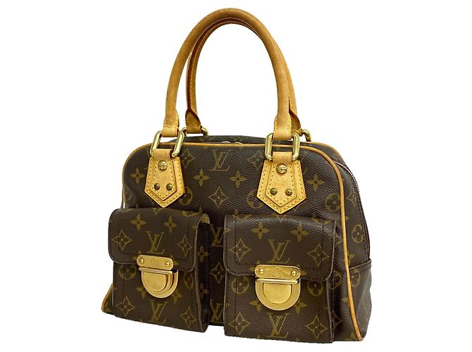 Borsa Louis Vuitton Monogram Manhattan PM Marrone
