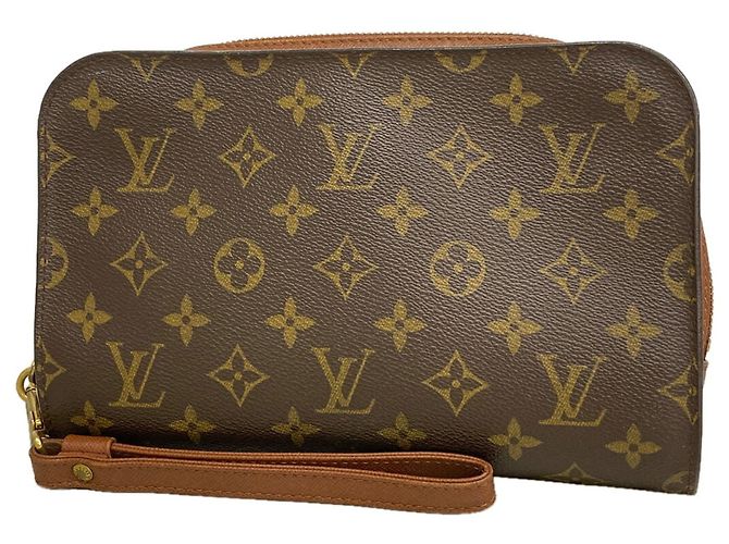 Louis Vuitton Monogram Orsay Clutch Bag Braun