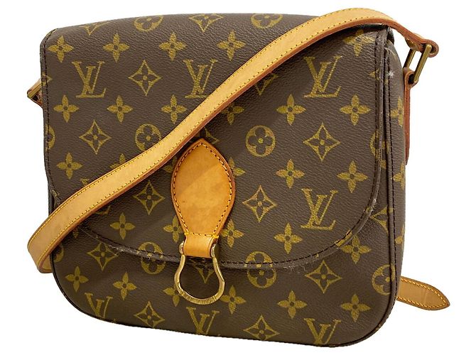 Borsa a tracolla Louis Vuitton Monogram Saint Cloud GM Marrone
