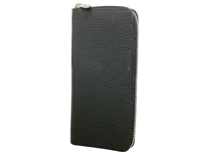 Louis Vuitton Epi Zippy Wallet Vertical Black
