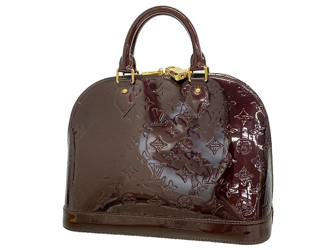 Borsa Louis Vuitton Alma GM Vernis Bordò