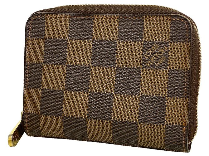 Monedero Louis Vuitton Damier Zippy en Ebene Damier ebene