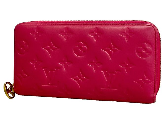 Portafoglio Louis Vuitton Monogram Coussin Zippy Rosa