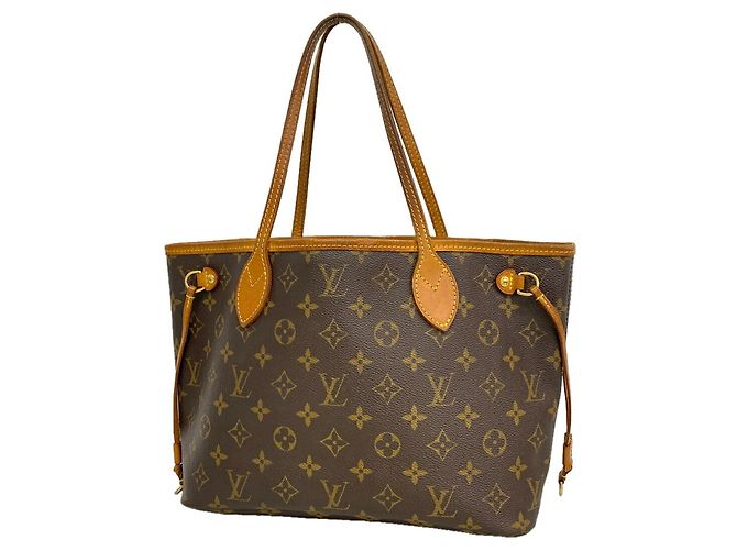 Borsa Tote Louis Vuitton Monogram Neverfull PM Marrone