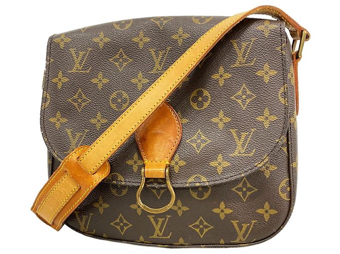 Borsa a tracolla Louis Vuitton Monogram Saint Cloud GM Marrone