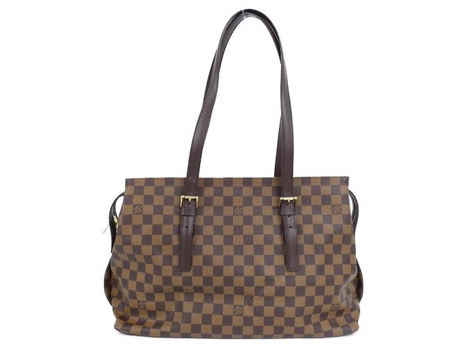 Borsa a tracolla Louis Vuitton Chelsea Damier Coated Canvas Marrone