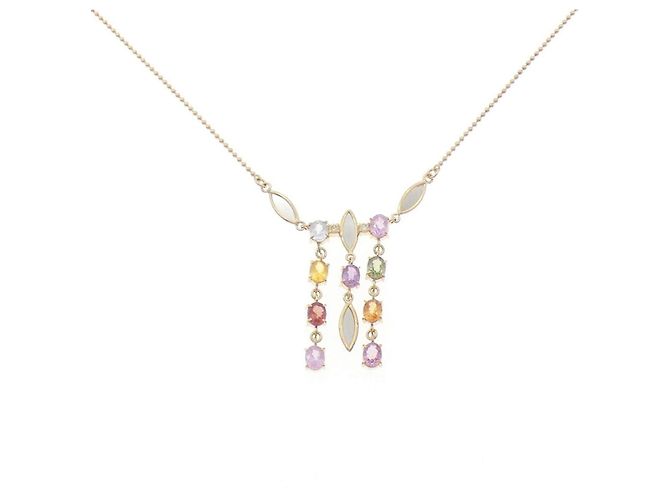 Autre Marque Collar Au750 PT850 Dorado