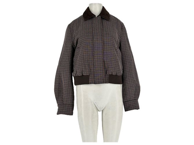 Miss Sixty Jacke mit Hahnentritt-Muster Braun