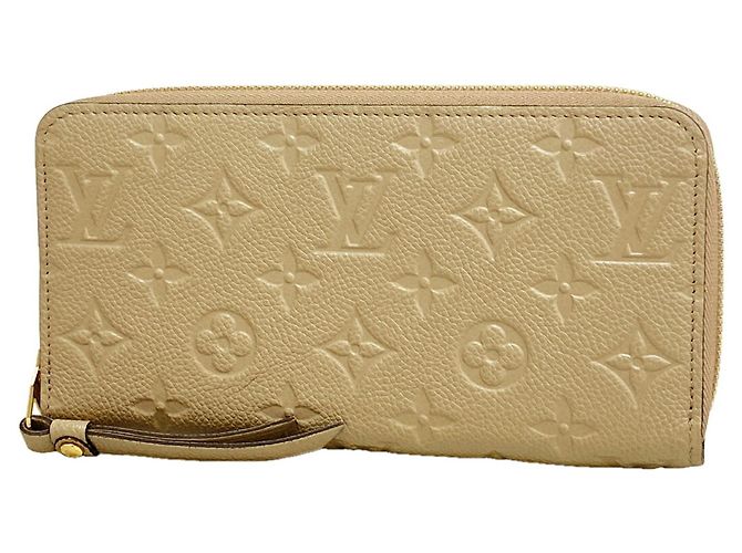 Cartera larga Zippy Monogram Empreinte Louis Vuitton Gris
