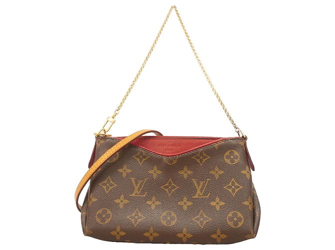 Borsa a pochette Louis Vuitton Monogram Pallas Marrone