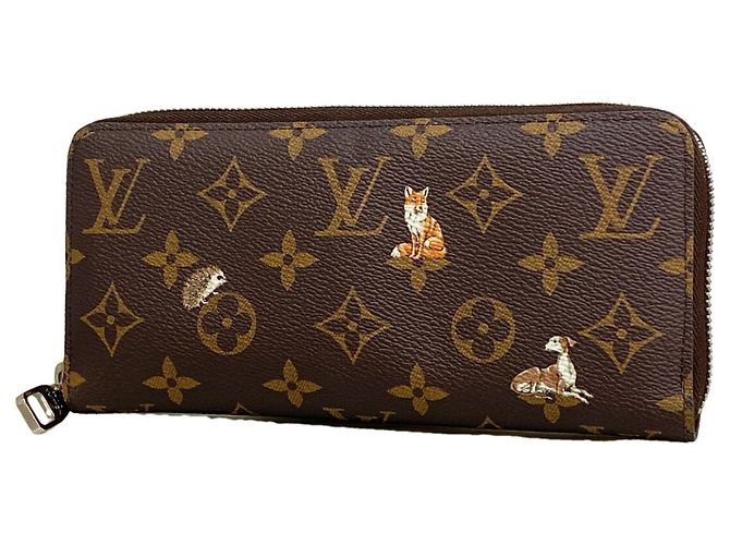 Louis Vuitton Monogram Forest Zippy Wallet Brown