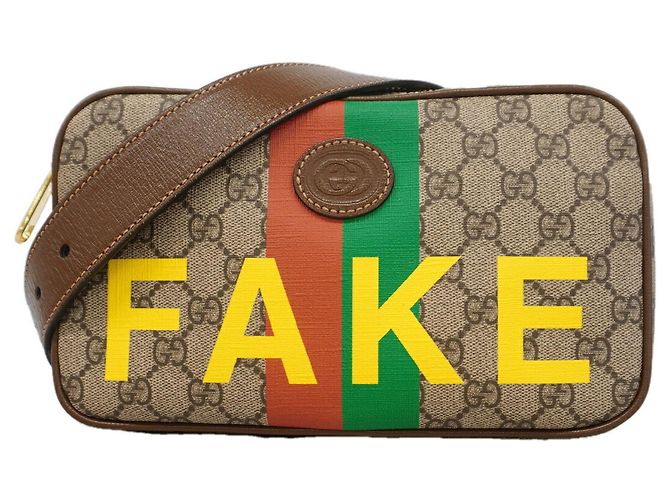 Borsa a tracolla Gucci GG Supreme Marrone