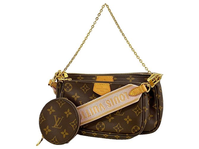 Louis Vuitton Monogram Multipochette Accessoires Schultertasche Braun