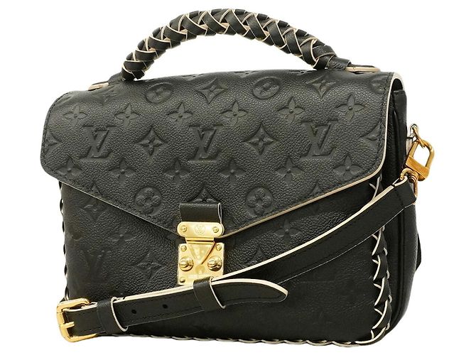 Louis Vuitton Monogram Empreinte Pochette Metis MM Handtasche Schwarz