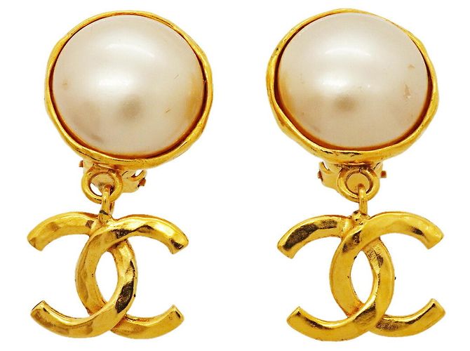 Orecchini a clip placcati oro Chanel D'oro