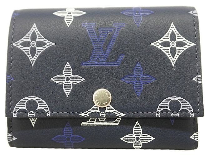 Louis Vuitton Tri-fold Wallet Navy blue