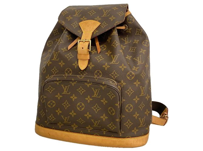 Louis Vuitton Monogram Montsouris GM Backpack Brown