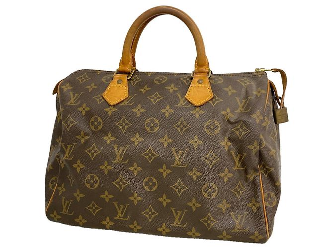 Borsa Louis Vuitton Monogram Speedy 30 Marrone
