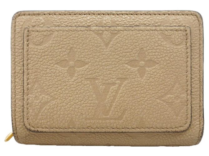 Cartera bi-fold Louis Vuitton Monogram Empreinte Gris