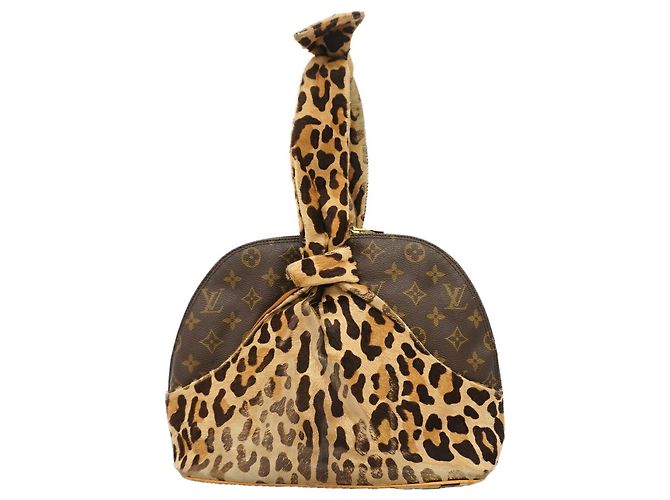 Bolsa Louis Vuitton Alma Monogram Leopard Marrom