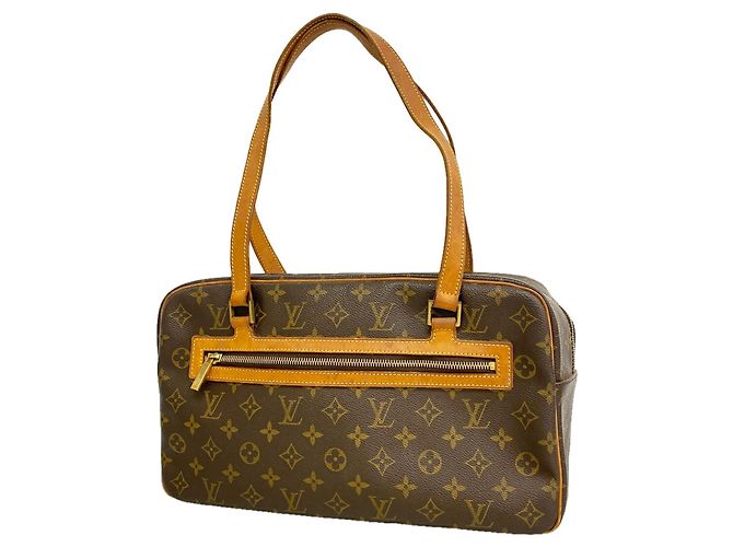 Borsa a tracolla Louis Vuitton Monogram Cite GM Marrone