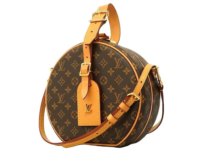 Borsa a tracolla Louis Vuitton Monogram Petite Boite Chapeau Marrone