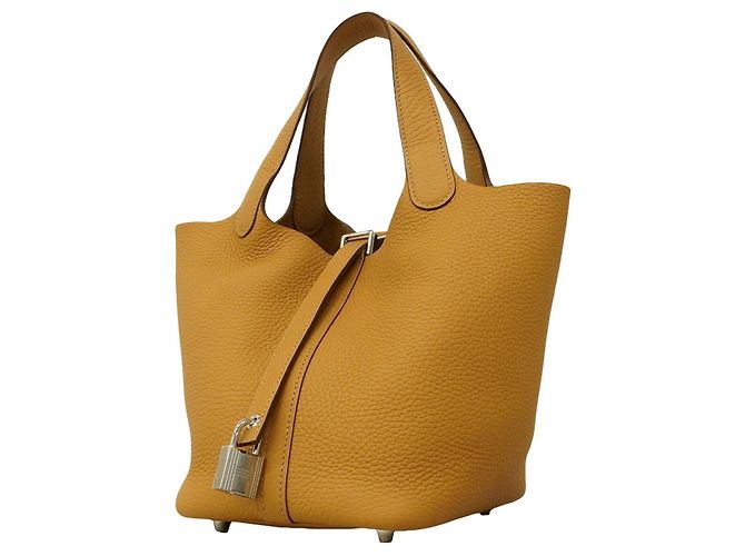 Hermès Bolsa Hermes Picotin Lock PM Marrom