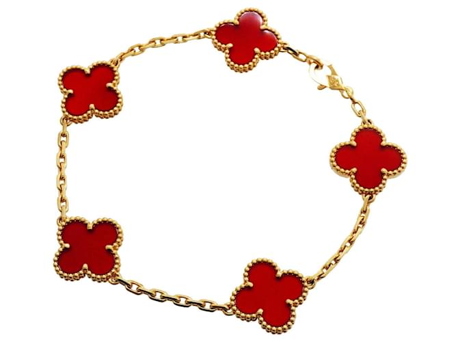 Bracelet Charm Alhambra Van Cleef & Arpels Rouge 